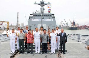 청해부대 17진 대조영함 마지막 기항지 자카르타 입항