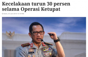 2018년 르바란 1,950만 명 이동 … 454명 교통사고 사망