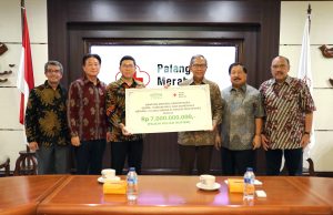 코린도 사회공헌재단, 중부 술라웨시 피해 복구에 70억 루피아 지원