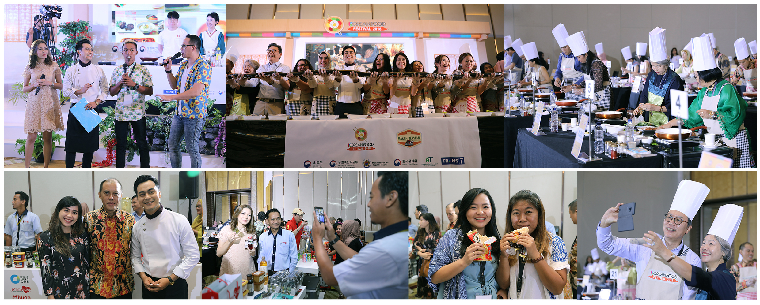 한국대사관은 인도네시아에서 각광받고 있는 유튜버나 SNS 50만 명 이상의 팔로워를 보유한 인플루언서들을 초대해 한식행사를 하고 있다.