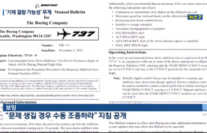美 항공청 “보잉 737max, 급강하 가능성” 라이언 항공기 추락 연관?