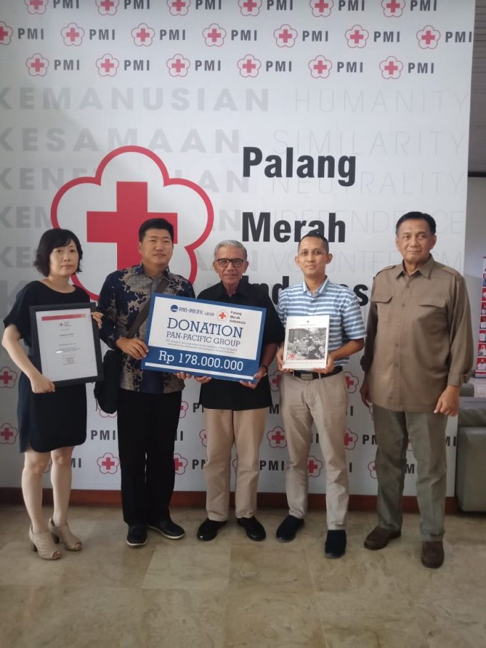 태평양물산그룹, 강진과 쓰나미 피해복구 성금 전달