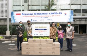 에이빌코리아-코트라, 인도네시아 투자청에 손 소독제 기부