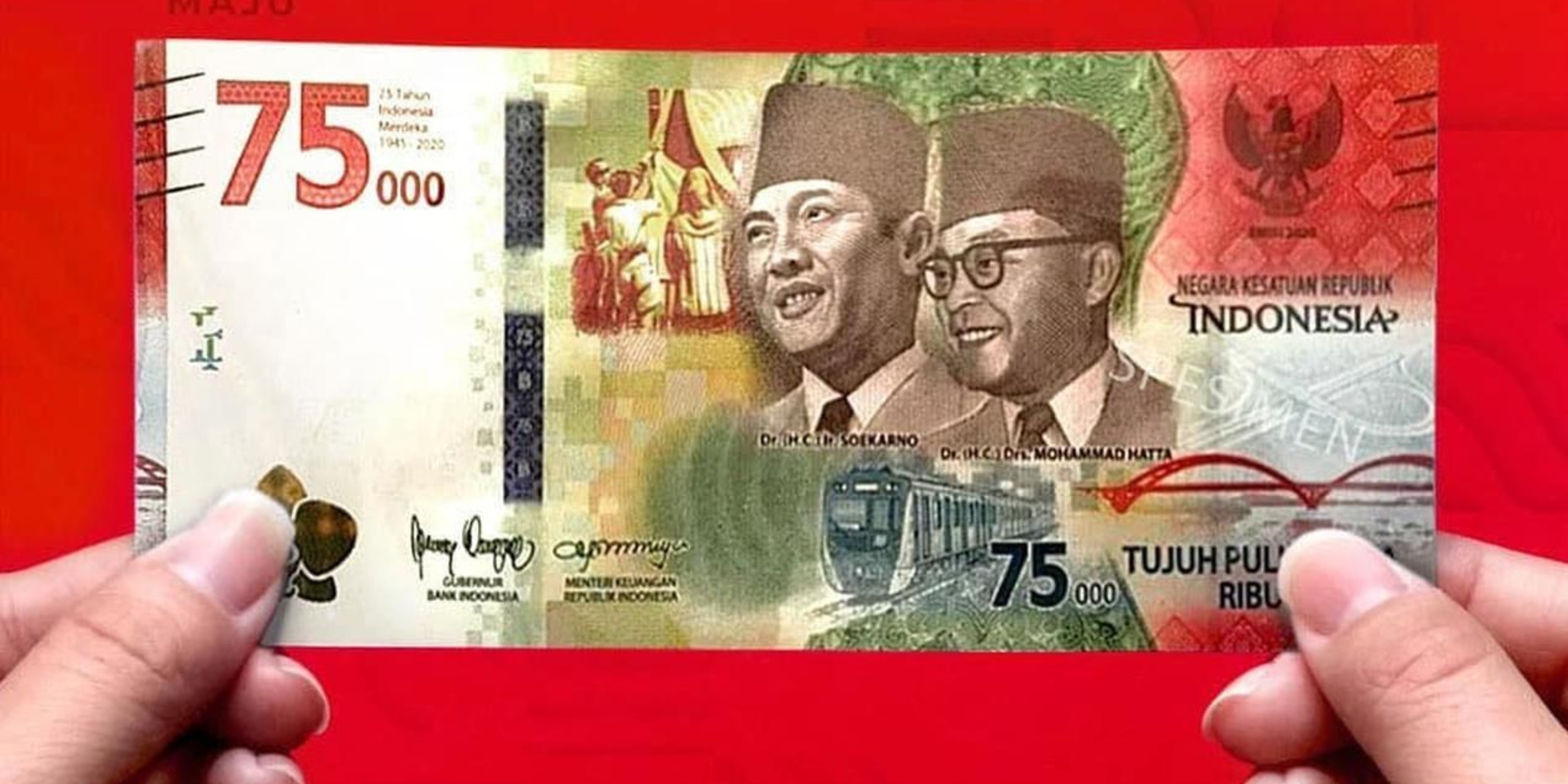 인도네시아 독립75주년 기념 화폐