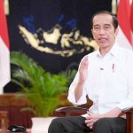 2021년 신년사를 발표하는 조코위도도 대통령. 사진. 대통령궁 제공