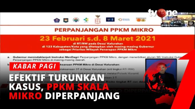 소규모 사회활동 제한 PPKM Mikro 3월 8일까지 연장