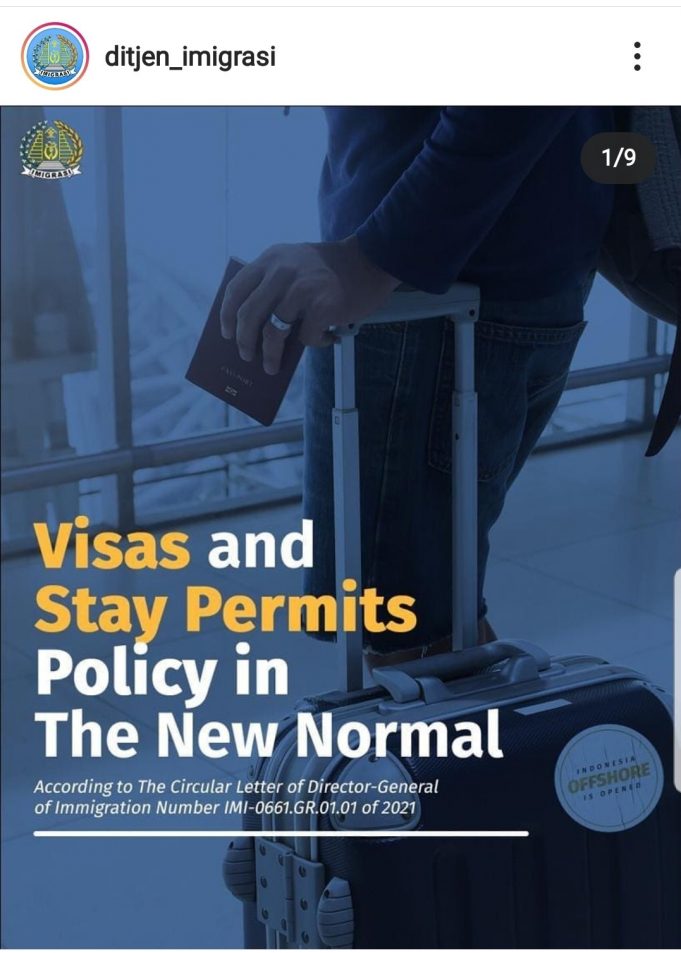 *한인포스트 이민청 안내* 인도네시아 외국인 입국제한 완화와 절차