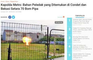 “이슬람수호전선(FPI) 위해 주유소 공격” 테러범 자백