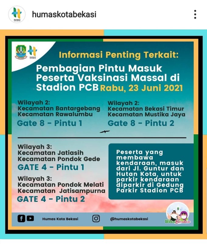 #백신접종. 버카시 지역 COVID-19 예방 접종 안내(6월22일 업데이트)