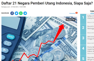 인도네시아 외채 위험 수치… 외채 국가 순위 한국 6위