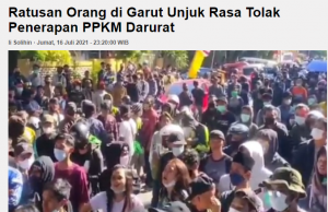 긴급 PPKM 조치 거부… 상인과 주민 “못 살겠다”