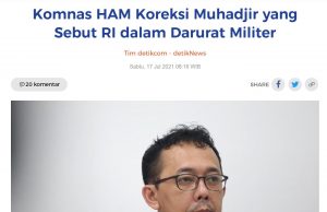 Covid-19 사태, 국가인권위 “군 비상사태 아니고 보건 비상사태”