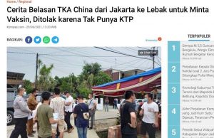 중국인 근로자 백신 접종 거부에 항의