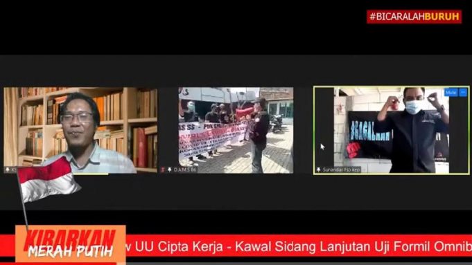 전국 노동조합 시위도 길거리에서 영상으로