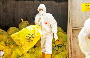 팬더믹 기간 18,460톤 의료 폐기물 관리는?