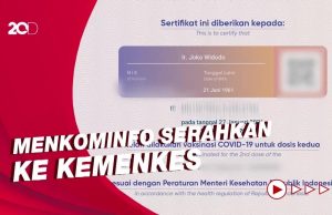 조코위 대통령 코로나19 백신접종 증서 유출 소동