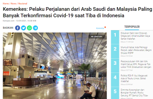 인도네시아 8월 양성 입국자 2%는 한국발