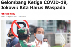 12월에 코로나-19 인도네시아 3차 물결 예고