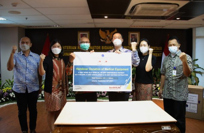 코참, 해양투자조정부에 코로나19 의료장비 기증