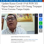 제20회 파푸아전국체전 코로나 확진자 보도