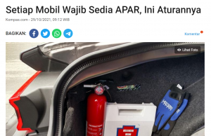 ‘차량용 소화기’ 의무화… 각종 응급처치 도구도