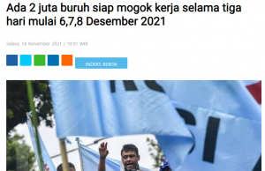 12월 6~8일 전국 파업 돌입 예고 200만 노동자 2022년 임금 파업