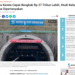 자카르타 반둥간 고속철도 문제