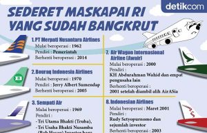 파산한 인도네시아 항공사들은