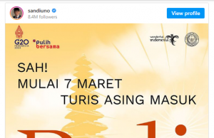 3월 7일부터 발리 격리 해제… “성공하면 4월1일부터 인도네시아 전역 적용”