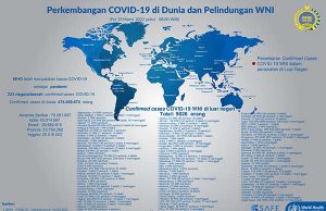 3월25일 인도네시아 재외국민 코로나 확진 현황 (자료.인니외교부)