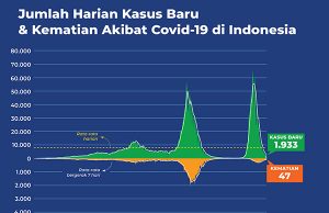 4월 3일 코비드-19 신규 확진자와 사망자 그래픽