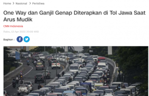 2022 르바란 귀향길 대책 “일방통행과 홀짝제 차선 시행”