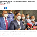 북부 칼리만탄에 세계최대 석유화학공장