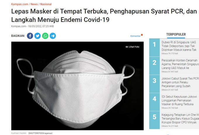 “수퍼 면역 풍토병으로 가자” 18일부터 야외에서 마스크 벗고, PCR 항원검사 면제