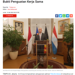 안드리 하디(Andri Hadi) 벨기에, 룩셈부르크, 유럽연합 주재 인도네시아 대사 발표