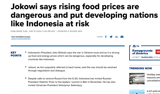 조코위 “인플레 위험 수준”… 인도네시아 경제 불안 우려