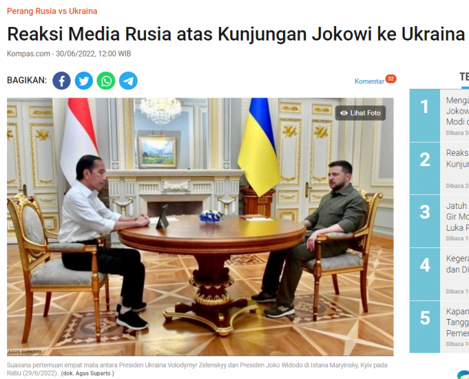 인도네시아와 우크라이나 수교 30년 “양국 협력 강화”