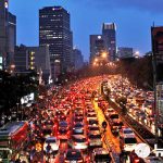 FILE PHOTO – Vehicles are caught in a traffic jam in Jakarta