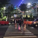 불꺼진 Citayam Fashion Week 건널목 주변