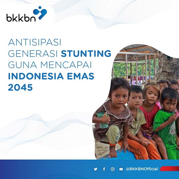 통계청은 Indonesia Emas 2045 목표에 아동 발육 부진을 지적하고 있다.