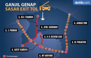 자카르타 진출입 28개 톨게이트 홀짝제 단속… 일부지역 시행 중