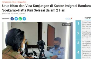 Soetta 공항 출입국에서도 KITAS 및 방문비자 연장…”이틀 만에 완료”