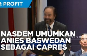 Anies Baswedan 주지사, 나스뎀 정당으로 대선 출마 선언