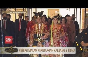 조코위 대통령 막내아들 결혼식 화려한 전통혼례