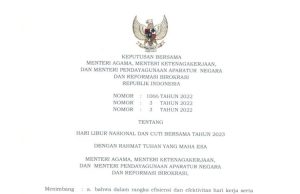 2023년 365일 중 125일 쉰다… 1.23일 설날임렉 Cuti Bersama