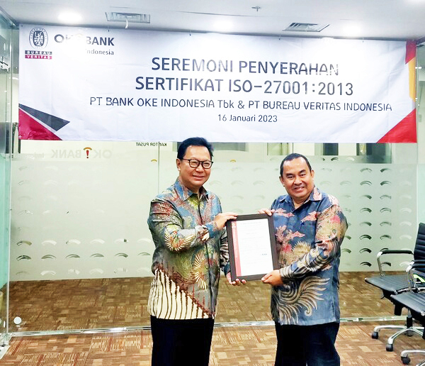 OK뱅크 인니, 국제표준 정보보호 관리체계 인증
