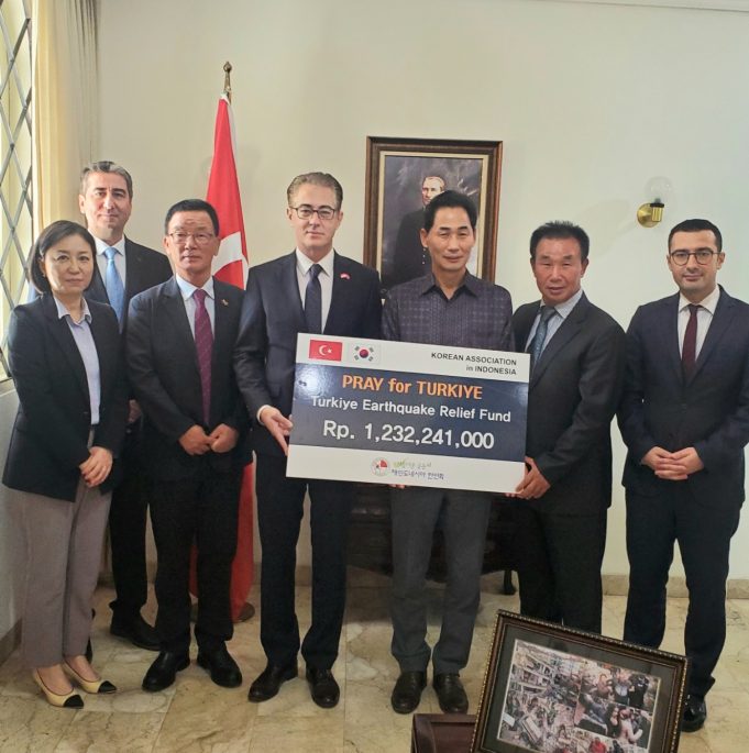 한인동포 튀르키예 지진피해 성금, 주인니 튀르키예 대사관 전달