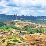 인도네시아 신수도 예정지 누산타라의 대통령궁 공사 현장