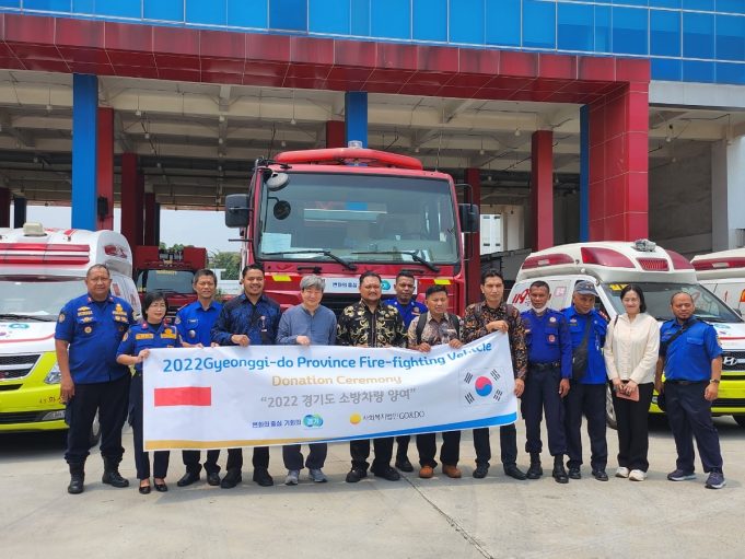 경기도, 인도네시아 내무부에 소방차량 무상 전달