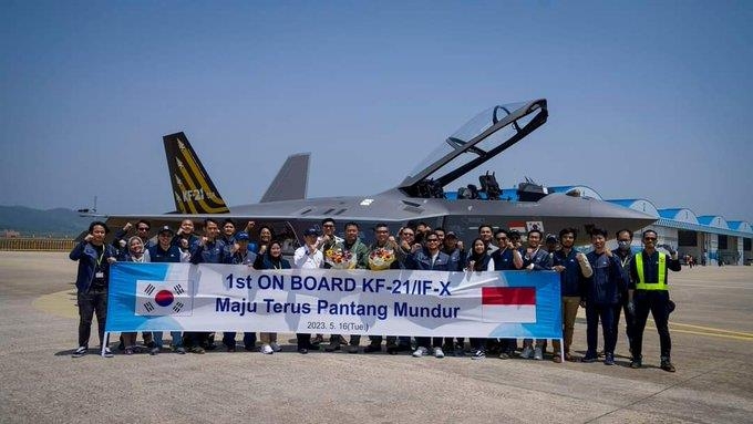 인도네시아 조종사, 2023년 5월16일 한국산 KF-21 4호기 첫 탑승
